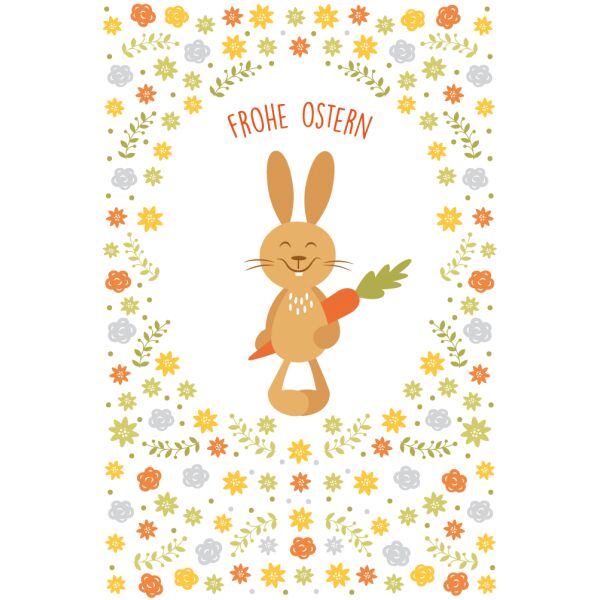 Ostern - Glückwunschkarte im Format 11,5 x 17 cm mit Briefumschlag