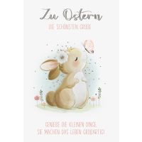 Ostern Hase grüßt Schmetterling die...
