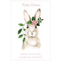 Ostern Hase mit Blume zwischen Ohren...