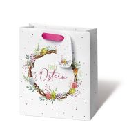 Tasche medium Eierkranz - Buch-Format - Frohe Ostern