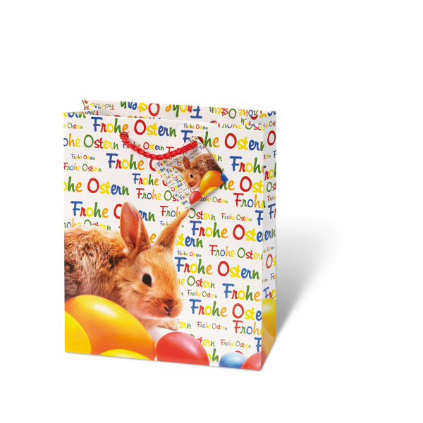 Ostern Geschenktüte Tasche A5-Format  Hase Eier Frohe Ostern