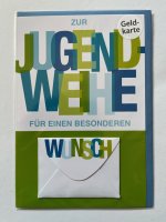 Jugendweihe - Geldkarte - Glückwunschkarte im Format...