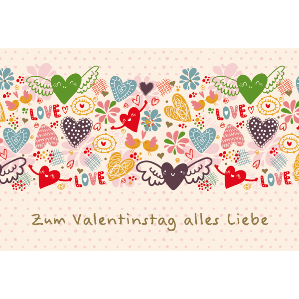 OJsensai Valentinstagskarte An My One And Only – 20,5x13,5 Cm, Leinenkarton, Mit Umschlag, Leere Innenseite