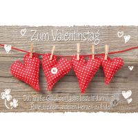 A Valentinstag Glückwunschkarte mit Umschlag  Spruch...