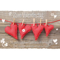A Valentinstag Glückwunschkarte mit Umschlag  Spruch...