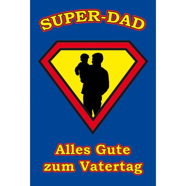 Vatertag Glückwunschkarte mit Umschlag  Super Dad Alles Gute