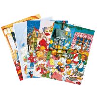 Advent Adventskalender A4-Format 21 x 30 cm Törchen...