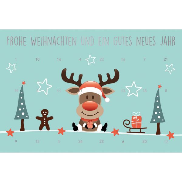 Advent - Glückwunschkarte im Format 11,5 x 17 cm mit Briefumschlag