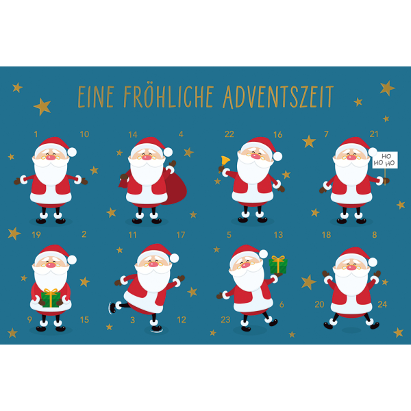 Advent  Grußkarte mit Umschlag Nikolaus Advent