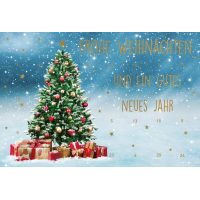 Advent Glückwunschkarte mit Briefumschlag 24...