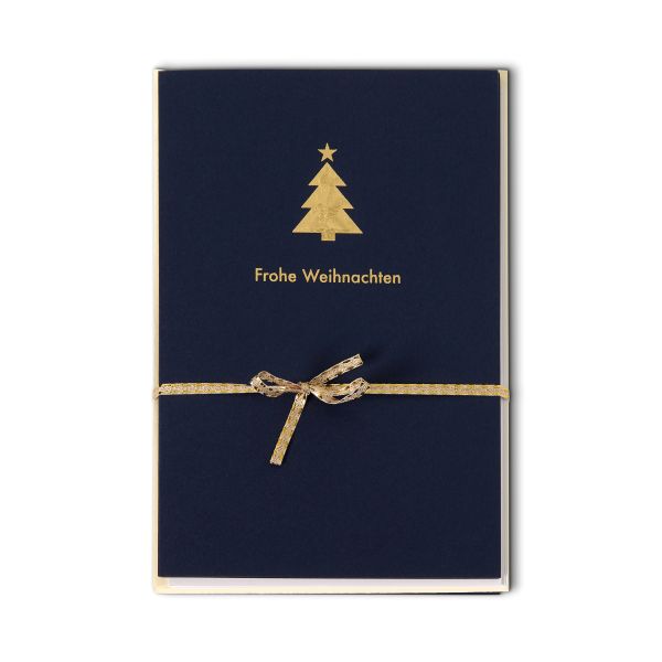 Weihnachten - Mehrfachpackung 5er - 5 Karten – 5 Umschläge – im Format 10,5 x 14,5 cm im Topper