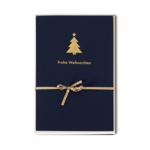 Weihnachten - Mehrfachpackung 5er - 5 Karten – 5 Umschläge – im Format 10,5 x 14,5 cm im Topper