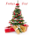 Weihnachten Midikarte Grußkarte mit Umschlag  Weihnachtsbaum Geschenke Frohes Fest