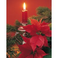 Weihnachten Midikarte Grußkarte mit Umschlag  Kerze...