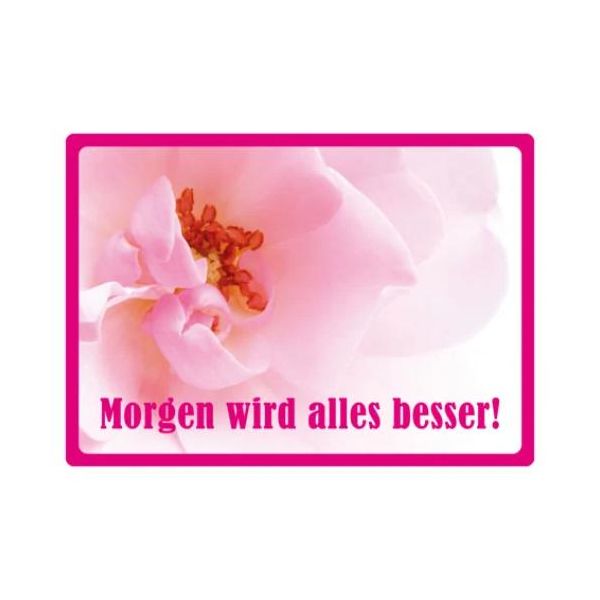 Kipis Selbsthaftende Schilder Morgen wird alles besser! UVP: € 2,95