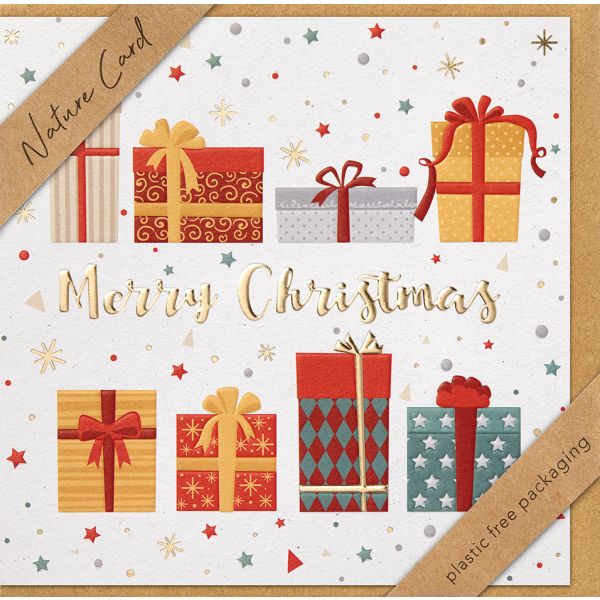 Weihnachten - Nature Cards Handmade - Glückwunschkarte im Format 15,5 x 15,5 cm mit Briefumschlag – Geschenke