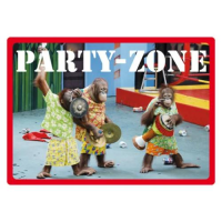 Kipis Selbsthaftende Schilder Party-Zone UVP: € 2,95