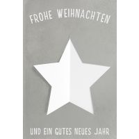 Weihnachten Glückwunschkarte mit Umschlag  Stern...