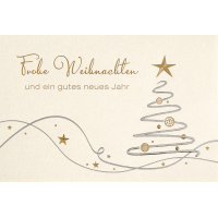 Weihnachten Glückwunschkarte mit Umschlag  Stern...