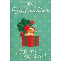Weihnachten Glückwunschkarte mit Umschlag  Geschenk...