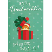 Weihnachten Glückwunschkarte mit Umschlag  Geschenk...
