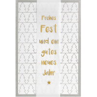 Weihnachten Glückwunschkarte mit Umschlag  Banderole...