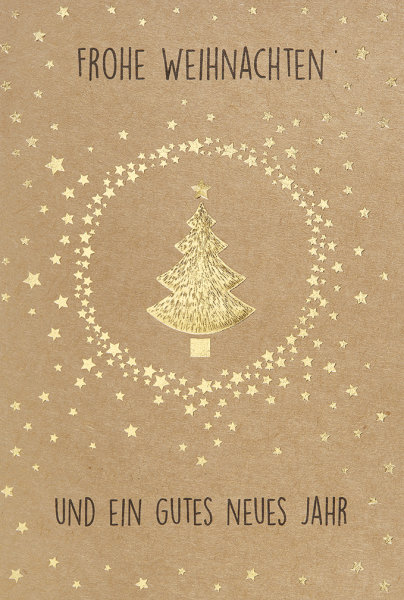 Weihnachten - Glückwunschkarte im Format 11,5 x 17 cm mit Briefumschlag