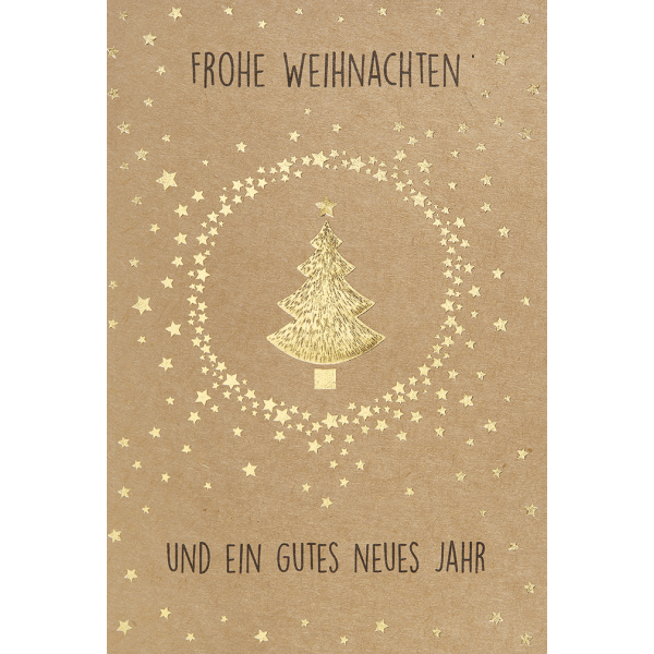 Weihnachten - Glückwunschkarte im Format 11,5 x 17 cm mit Briefumschlag