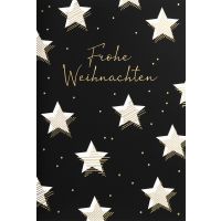 Weihnachten Glückwunschkarte mit Umschlag  Sterne...