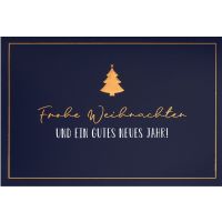Weihnachten Glückwunschkarte mit Umschlag  Gold...