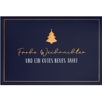 Weihnachten Glückwunschkarte mit Umschlag  Gold...