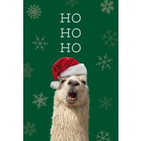 Weihnachten Glückwunschkarte mit Umschlag  Lama mit...