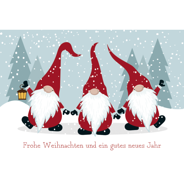 Weihnachten - Glückwunschkarte im Format 11,5 x 17 cm mit Briefumschlag