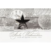 Weihnachten Glückwunschkarte mit Umschlag  Silber...