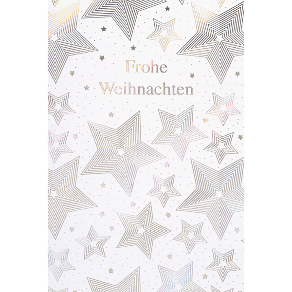 Weihnachten - Unverpackt – plastikfreie Verpackung - Glückwunschkarte im Format 11,5 x 17 cm mit Briefumschlag