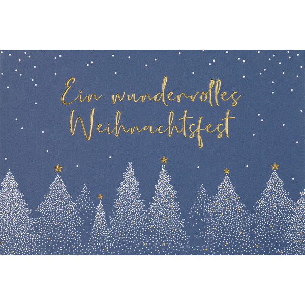 Weihnachten - Unverpackt – plastikfreie Verpackung - Glückwunschkarte im Format 11,5 x 17 cm mit Briefumschlag