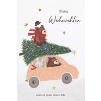 Weihnachten Glückwunschkarte mit Umschlag  Collage...