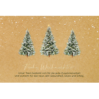 Weihnachten Team-Danksagung Glückwunschkarte mit...