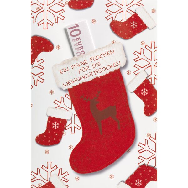 Weihnachten - Geldkarte - Glückwunschkarte im Format 11,5 x 17 cm mit Briefumschlag