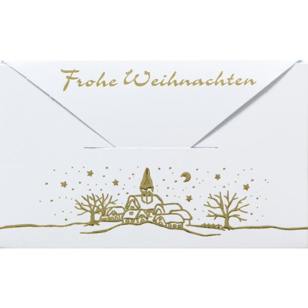 Weihnachten - Geldkarte - Glückwunschkarte im Format 6,7 x 11 cm mit Briefumschlag