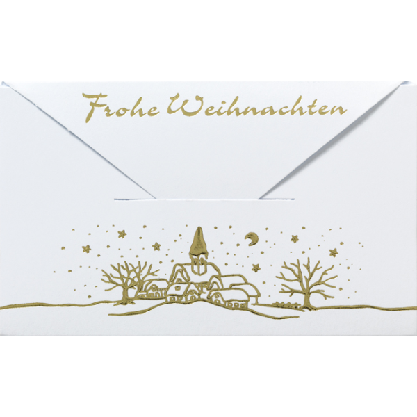 Weihnachten - Geldkarte - Glückwunschkarte im Format 6,7 x 11 cm mit Briefumschlag