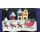 Weihnachten Mini Geldgeschenkkarte mit Umschlag  Winterdorf Rentier Schlitten