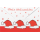 Weihnachten Mini Geldgeschenkkarte mit Umschlag  Weihnachtsmützen Sterne Frohe Weihnachten