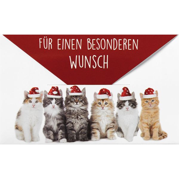 Weihnachten - Geldkarte - Glückwunschkarte im Format 6,7 x 11 cm mit Briefumschlag
