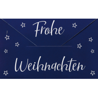 Weihnachten Mini Geldgeschenkkarte mit Umschlag  Sterne...