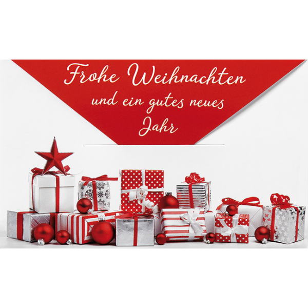 Weihnachten - Geldkarte - Glückwunschkarte im Format 6,7 x 11 cm mit Briefumschlag