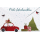 Weihnachten Mini Geldgeschenkkarte mit Umschlag  Auto Baum Geschenke Frohe Weihnachten