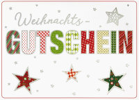 Weihnachten - Gutschein - 5 Karten – 5...