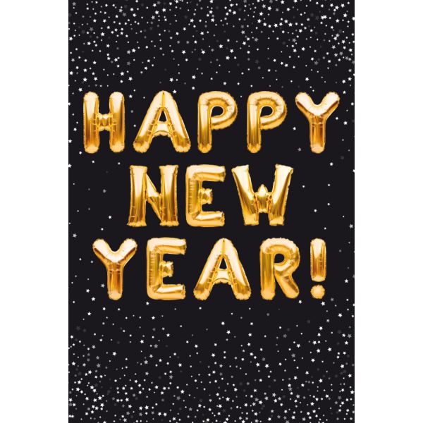 Neujahr Glückwunschkarte mit Umschlag  Happy New Year