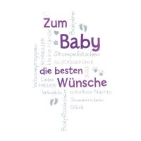 Geburt Ereignis Glückwunschkarte mit Umschlag  Zum...